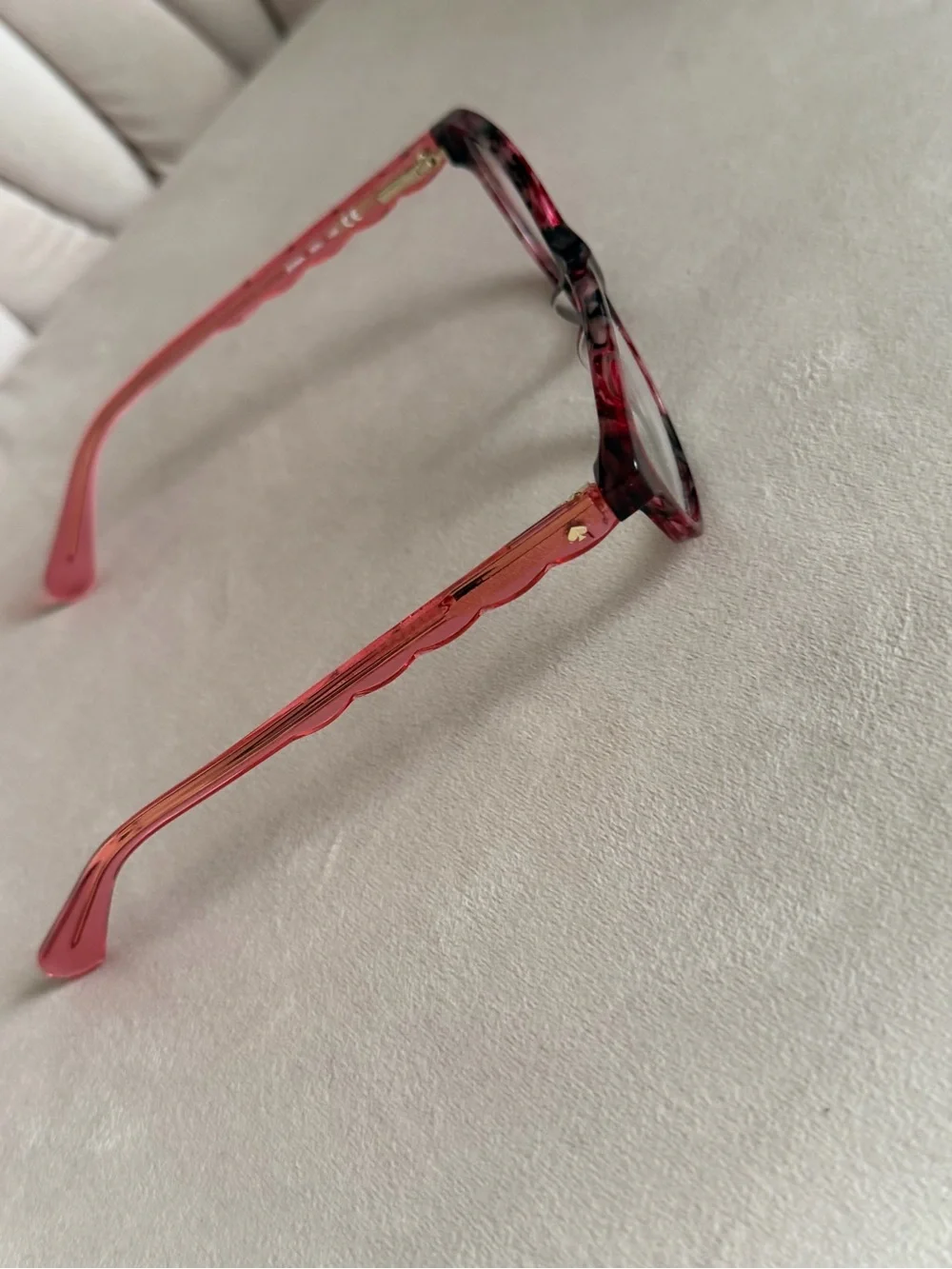 Kate Spade New York Red Tortoiseshell Glasses Jenna Demo Frames